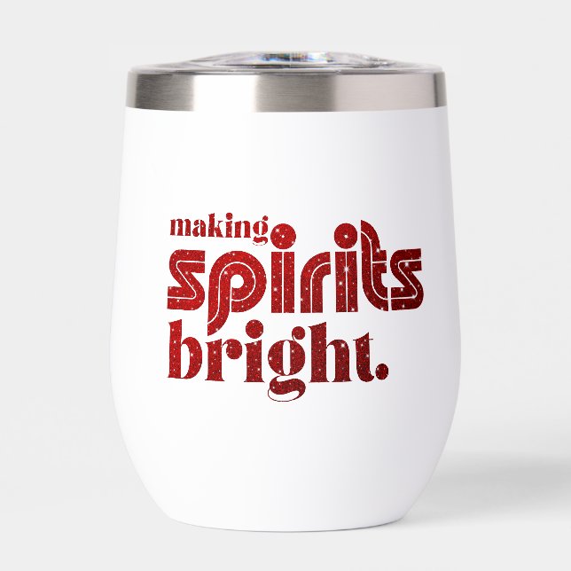 Spirituosen hell machen - Weihnachts Retro (Vorderseite)