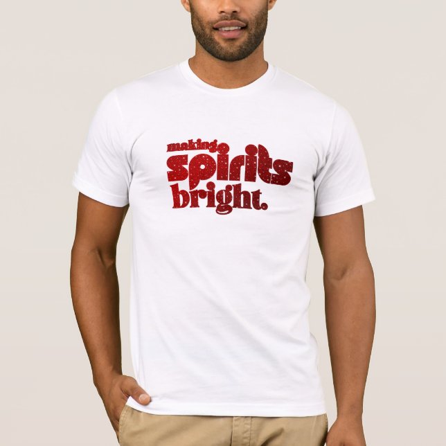 Spirituosen hell machen - Weihnachts Retro T-Shirt (Vorderseite)