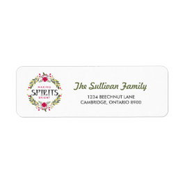 Spirituosen machen Bright Wreath Holiday Address L