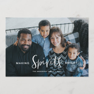 Spirituosen machen Brillante Weihnachtskarte Einladung