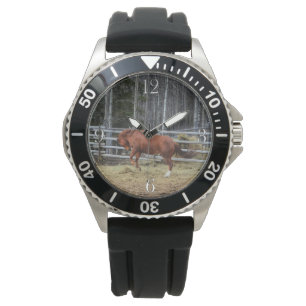 Spirituosen-Ranch Pferdewanderer Armbanduhr