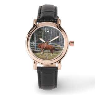 Spirituosen-Ranch Pferdewanderer Armbanduhr