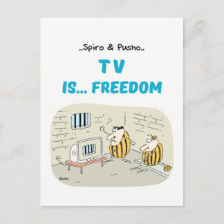 Spiro & Pusho TV Quotes Cartoons Postkarte