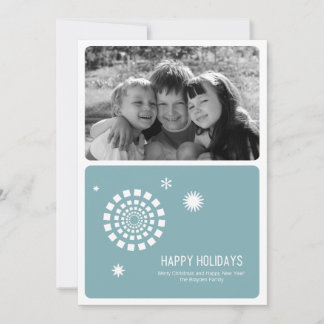 Spirograph Christmas Foto Card 12x18 Feiertagskarte