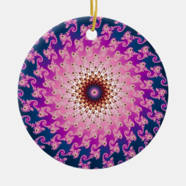 Spirograph Keramik Ornament (Vorne)