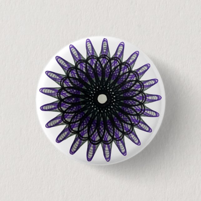 Spirograph Pride Pattern: 2,0 Button (Vorderseite)