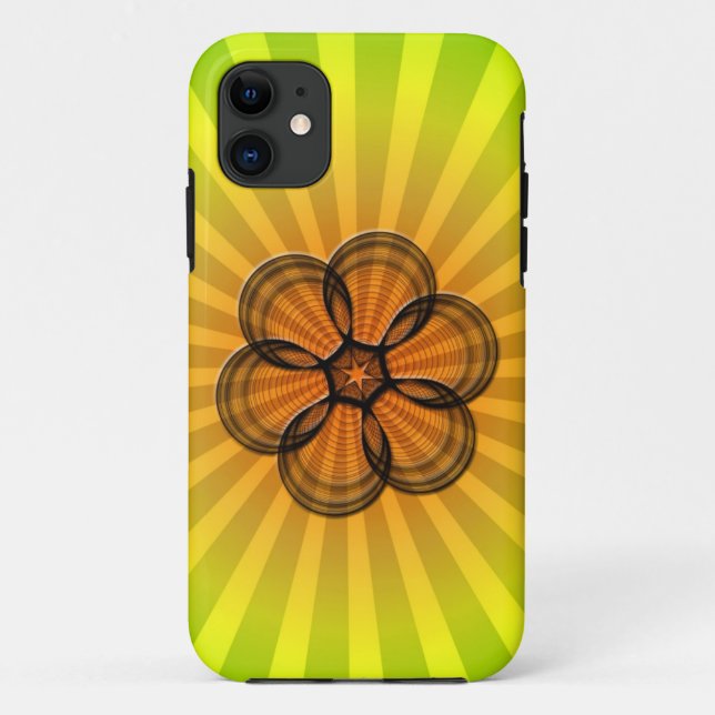 Spirograph Sunburst Case-Mate iPhone Hülle (Rückseite)