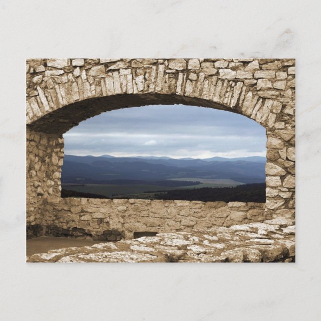 Spis Burg Größtes Schloss von Mitteleuropa Aussich Postkarte (Vorderseite)