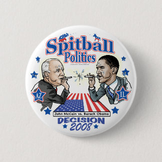 Spitball-Politik 2008 Button