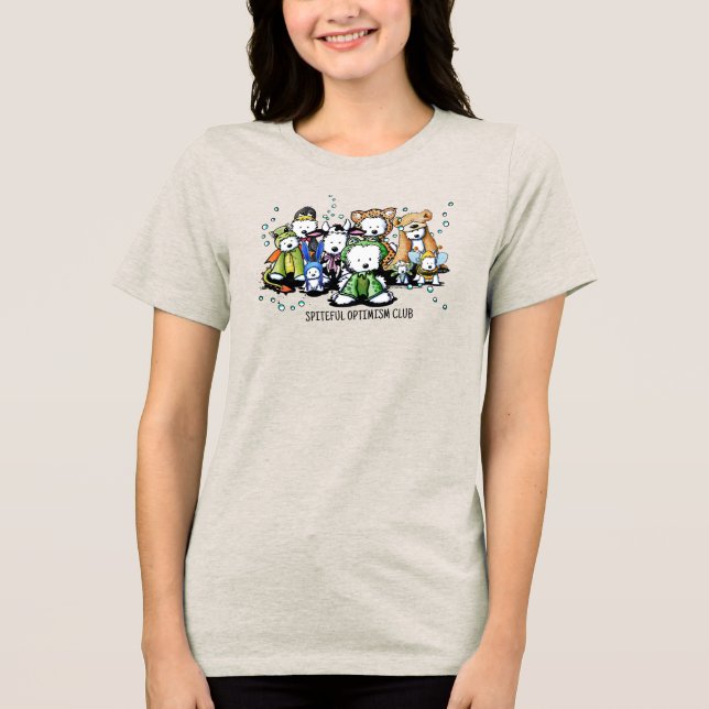 Spiteful Optimism Club Tri-Blend Shirt (Vorderseite)
