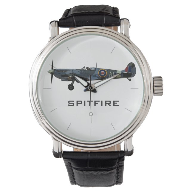 SPITFER | Luftfahrzeuge des Zweiten Weltkriegs Vin Armbanduhr (Vorderseite)