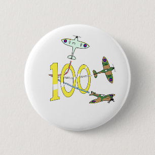 Spitfire 100. Geburtstag Button