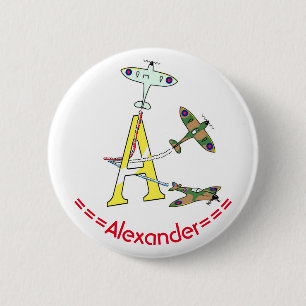 Spitfire A Anfangs-Abzeichen Button