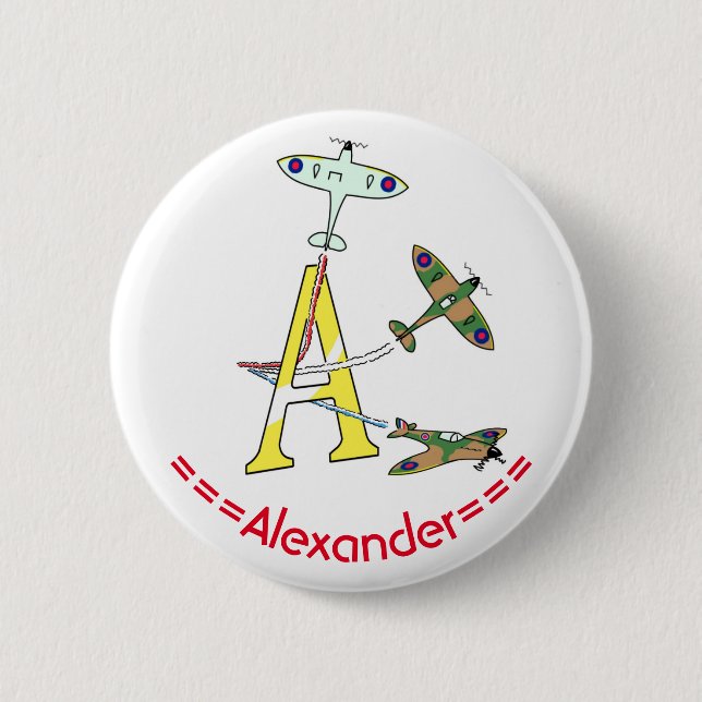 Spitfire A Anfangs-Abzeichen Button (Vorderseite)