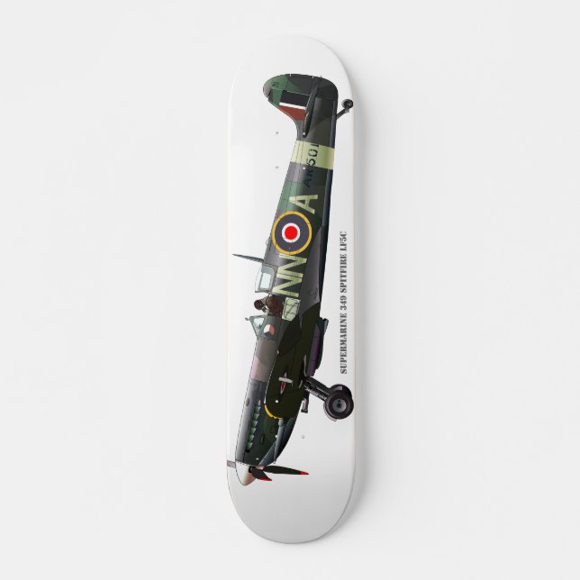 Spitfire Aircraft Skateboard (Vorne)