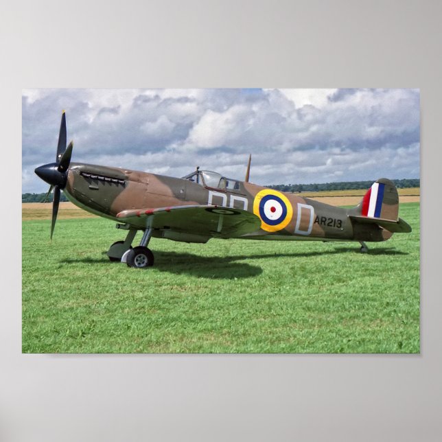 Spitfire AR213 Poster (Vorne)
