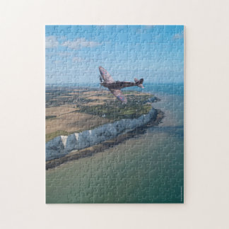 Spitfire au-dessus de puzzle de l'Angleterre