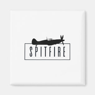 Spitfire, ein ikonisches britisches Kämpfer-Flugze Magnet
