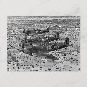 Spitfire-Jäger über Afrika, 1943 Postkarte
