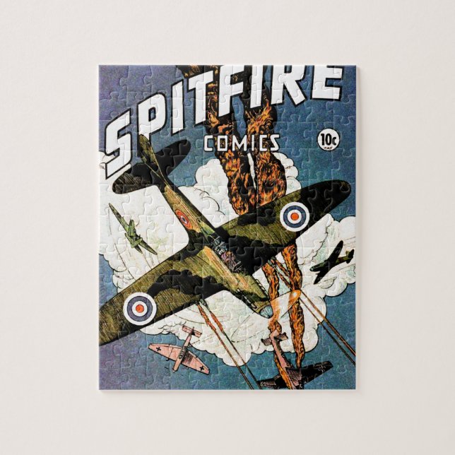 Spitfire Kampfflugzeug - Zweiter Weltkrieg (Vertikal)