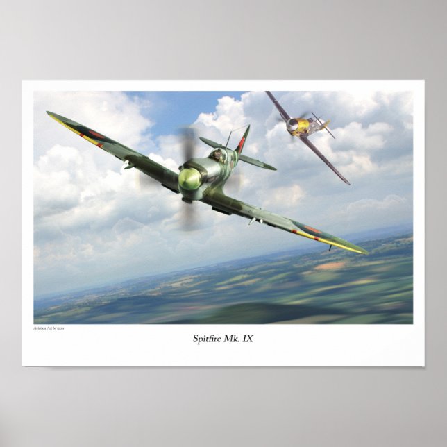 Spitfire Mk. IX Poster (Vorne)