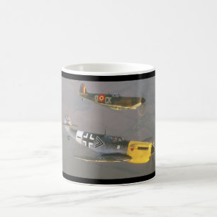 Spitfire (Spitze) und Messerschmitt_Military Kaffeetasse