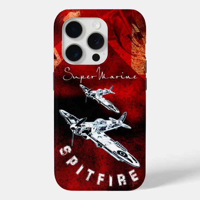 Spitfire Supermarine - Gehäuse Case-Mate iPhone Hülle (Rückseite)
