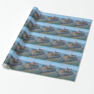 Spitfire über England Geschenkpapier