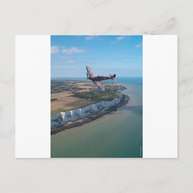 Spitfire über England Postkarte (Vorderseite)