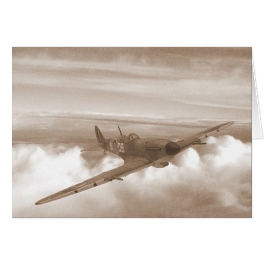 Spitfire-Überschrifts-Zuhause Karte