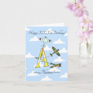 Spitfires Ciel Bleu Une Carte D'anniversaire