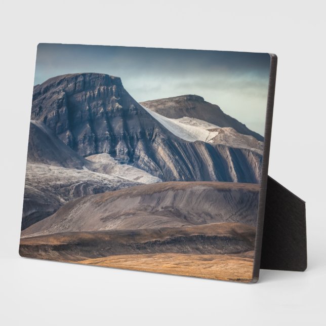 Spitsbergen Landschaftsbild-Foto Fotoplatte (Seite)
