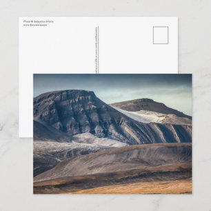 Spitsbergen Landschaftsbild-Foto Postkarte