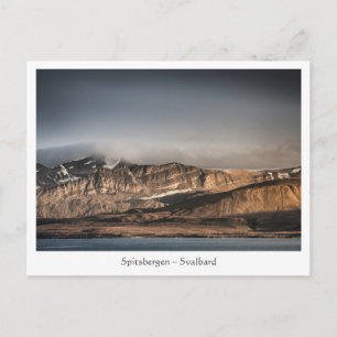 Spitsbergen Svalbard Landschaftsbild-Foto Postkarte
