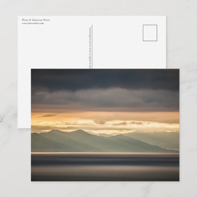 Spitsbergen Svalbard Landschaftsbild-Foto Postkarte (Vorne/Hinten)