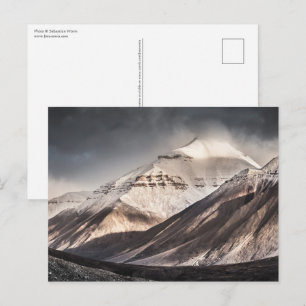 Spitsbergen Svalbard Landschaftsbild-Foto Postkarte