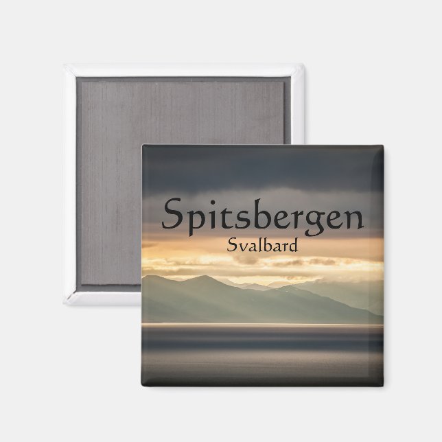 Spitsbergen Svalbard Magnet (Vorderseite/Rückseite)