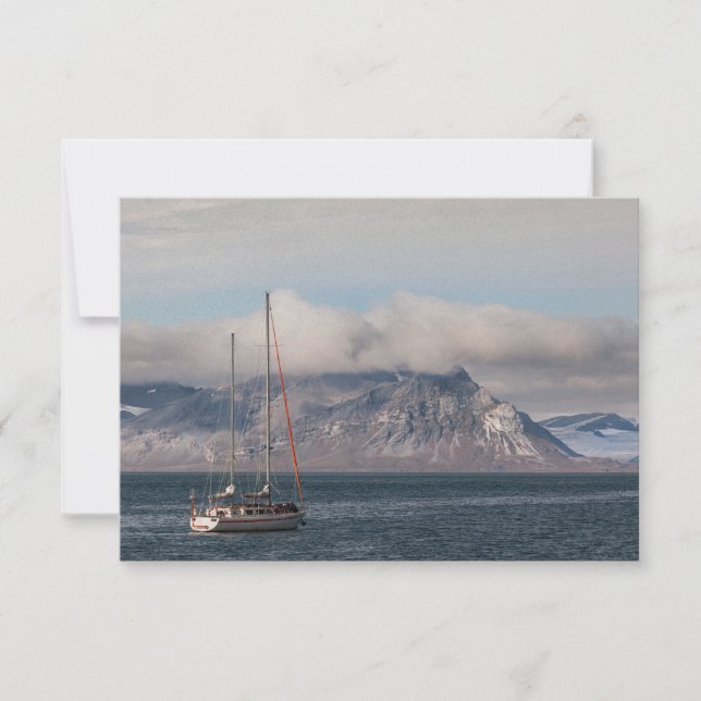 Spitsbergen Svalbard Sailboat Card (Vorderseite)