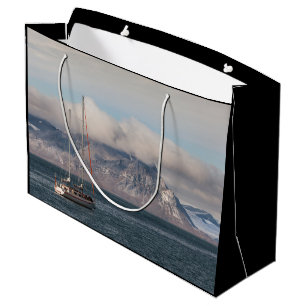Spitsbergen Svalbard Sailboat Große Geschenktüte