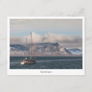 Spitsbergen Svalbard Sailboat Postkarte