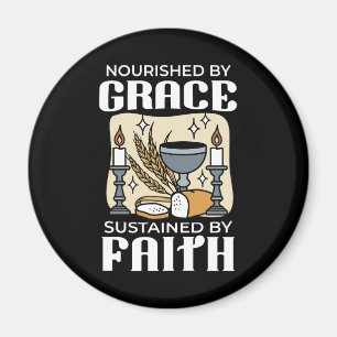 Spitueller Glaube und Gnade – Erhebend Christlich Magnet