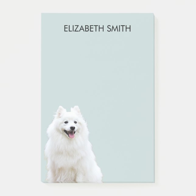 Spitz American Eskimo Dog Post-it Klebezettel (Vorderseite)