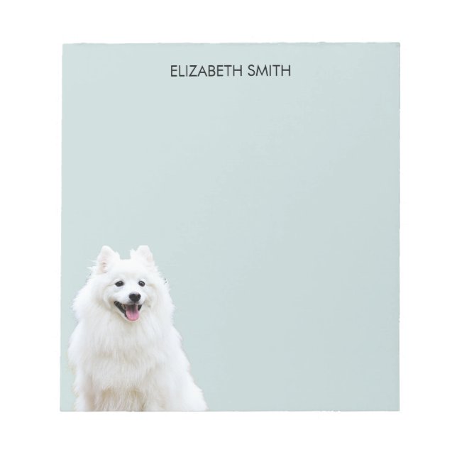Spitz American Eskimo Dog Post-it Notes Notizblock (Vorderseite)
