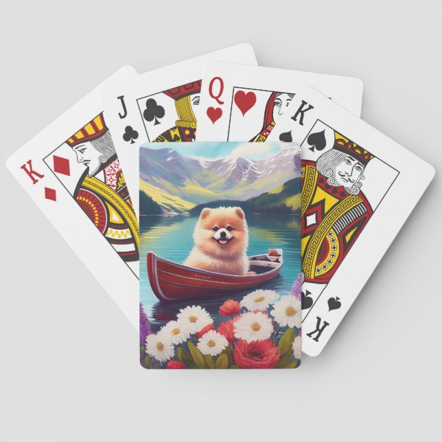 Spitz auf dem Paddle: Ein Landschaftliches Abenteu Spielkarten (Rückseite)