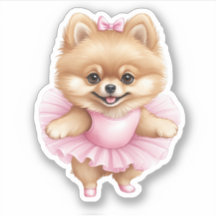 Spitz Ballerina Sticker 3 x 3