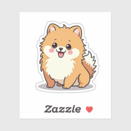 Spitz, Bubbly Kawaii Charm, Klein Aufkleber
