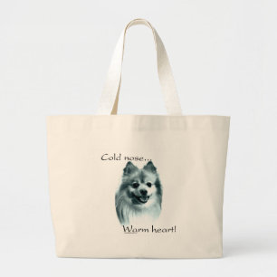 Spitz Cold Nose Warmes Herz Jumbo Stoffbeutel