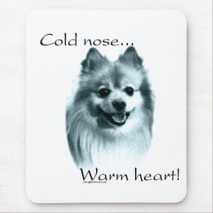 Spitz Cold Nose Warmes Herz Mousepad
