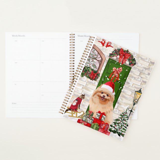 Spitz Dog Christmas Planer (Anzeige)