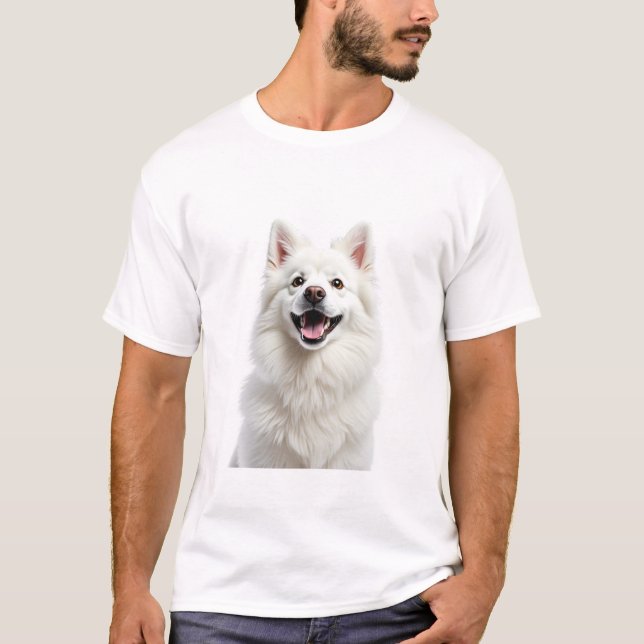 Spitz Dog Hausbesitzer Geschenkidee T-Shirt (Vorderseite)